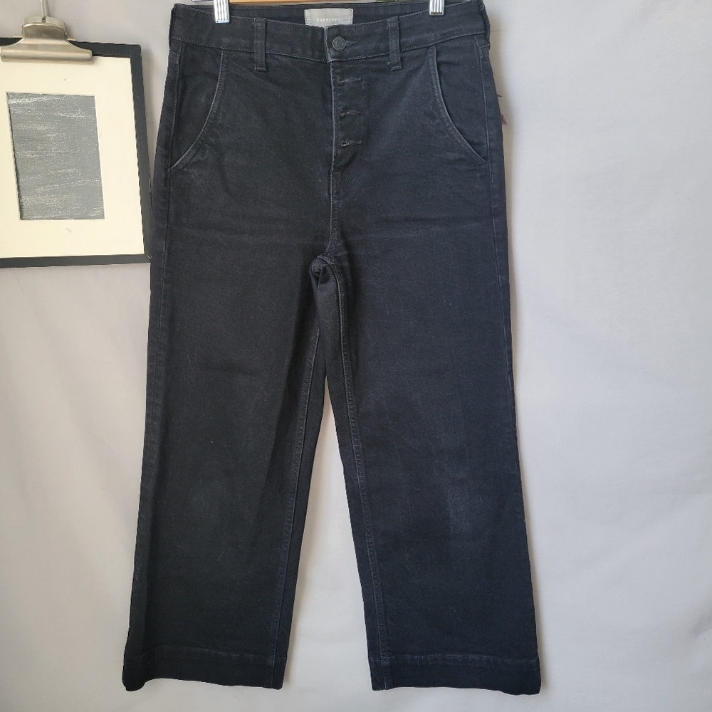 Everlane The Wide Leg Denim Jeans 28 Ankle - Picture 2 of 16
